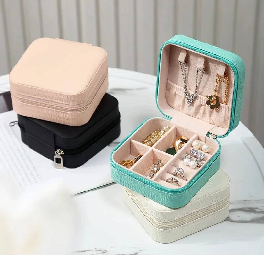 Portable Mini Jewelry Storage Box Travel Organizer