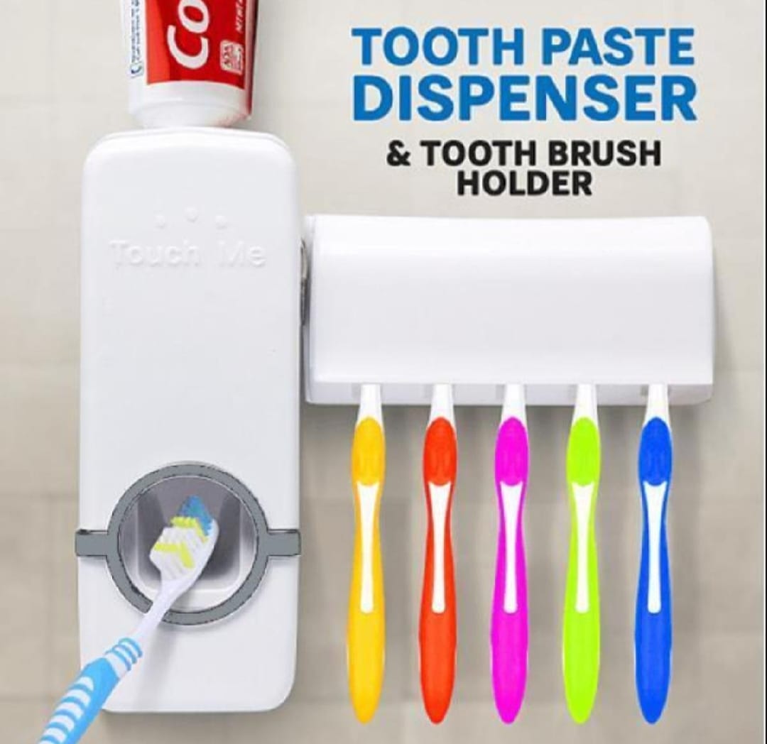 Automatic Toothpaste Dispenser(with also brush holder)