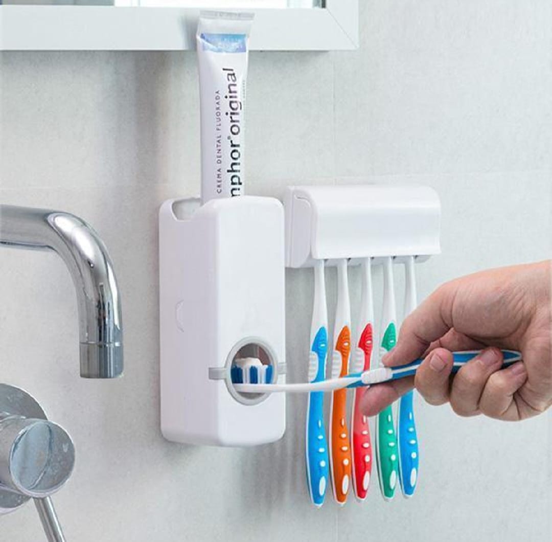 Automatic Toothpaste Dispenser(with also brush holder)